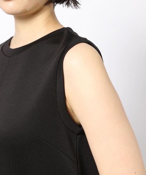 PAGEBOY（ページボーイ）の「ダンボールノースリーブワンピース（ワンピース・レディース・ブラック/ブラウン・FREE）」の7枚目の写真