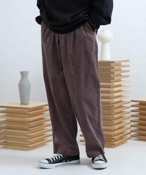SENSE OF PLACE by URBAN RESEARCH（センスオブプレイスバイアーバンリサーチ）の「コーデュロイワイドパンツ（その他パンツ・メンズ・ブラック/パープル/ミント/ライトベージュ/ライトカーキ/ベージュ/ブラウン・MEDIUM/LARGE）」の9枚目の写真