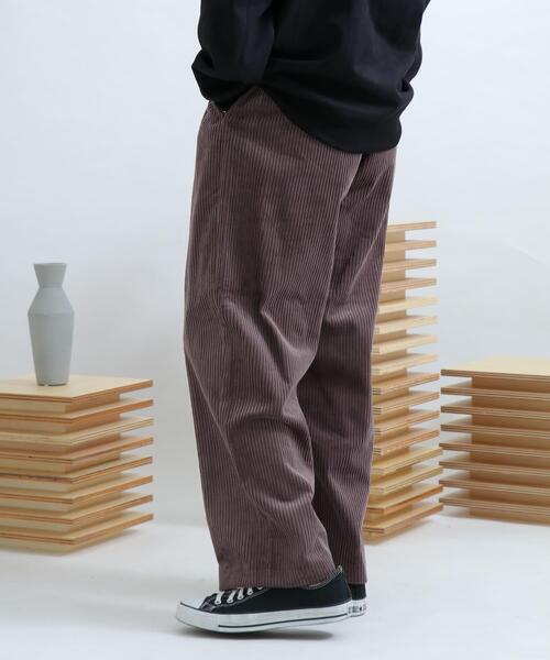 SENSE OF PLACE by URBAN RESEARCH（センスオブプレイスバイアーバンリサーチ）の「コーデュロイワイドパンツ（その他パンツ・メンズ・ブラック/パープル/ミント/ライトベージュ/ライトカーキ/ベージュ/ブラウン・MEDIUM/LARGE）」の11枚目の写真
