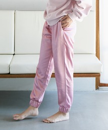 【ViSage】グロッシーサテンジョグパンツ