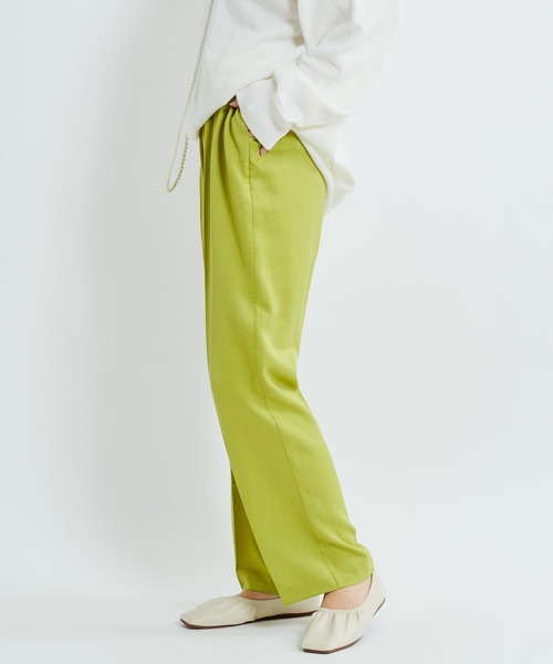 DouDou(ドゥドゥ)の「サテンイージーパンツ(その他パンツ・レディース・ベージュ/ライトグリーン/バイオレット・38/36)」の2枚目の写真