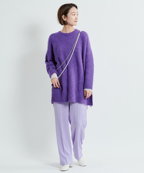 DouDou(ドゥドゥ)の「サテンイージーパンツ(その他パンツ・レディース・ベージュ/ライトグリーン/バイオレット・38/36)」の10枚目の写真