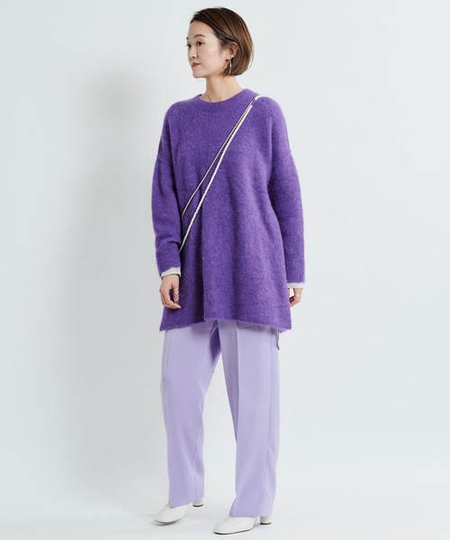 DouDou(ドゥドゥ)の「サテンイージーパンツ(その他パンツ・レディース・ベージュ/ライトグリーン/バイオレット・38/36)」の4枚目の写真