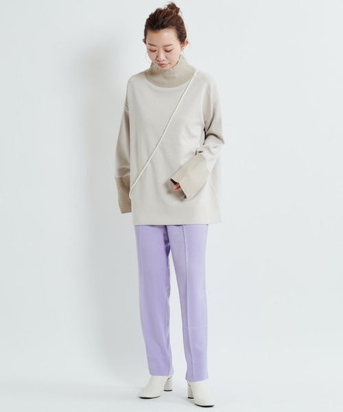 DouDou(ドゥドゥ)の「サテンイージーパンツ(その他パンツ・レディース・ベージュ/ライトグリーン/バイオレット・38/36)」の17枚目の写真