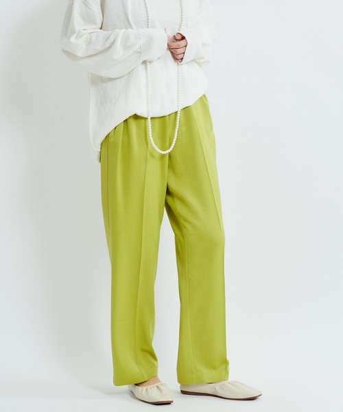 DouDou(ドゥドゥ)の「サテンイージーパンツ(その他パンツ・レディース・ベージュ/ライトグリーン/バイオレット・38/36)」の6枚目の写真