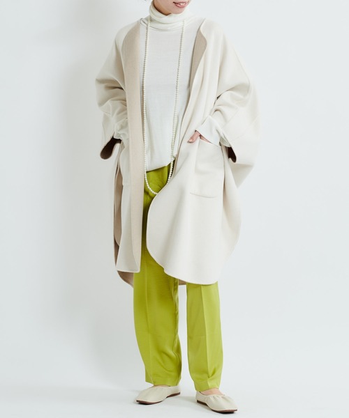 DouDou(ドゥドゥ)の「サテンイージーパンツ(その他パンツ・レディース・ベージュ/ライトグリーン/バイオレット・38/36)」の13枚目の写真