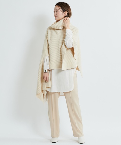 DouDou(ドゥドゥ)の「サテンイージーパンツ(その他パンツ・レディース・ベージュ/ライトグリーン/バイオレット・38/36)」の7枚目の写真