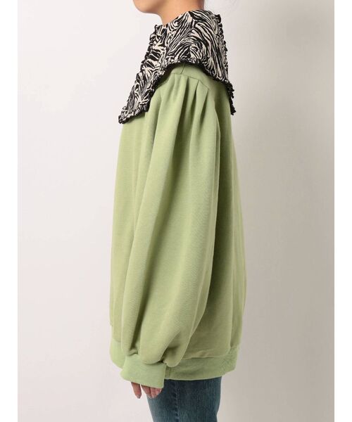 jouetie(ジュエティ)の「パワショルBIGカラープルオーバー(スウェット・レディース・ブラック/グリーン/ブルー・MEDIUM)」の17枚目の写真