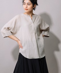 Munich | リヨセルラミーローン　ヘンリーネックブラウス(シャツ/ブラウス)