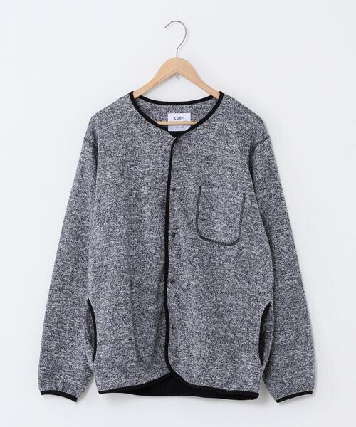coen（コーエン）の「カチオンフリースカーディガン（カーディガン/ボレロ・メンズ・ベージュ/ブラック・LARGE/MEDIUM/X-LARGE/SMALL）」の19枚目の写真