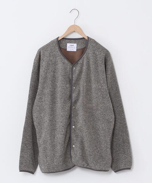 coen（コーエン）の「カチオンフリースカーディガン（カーディガン/ボレロ・メンズ・ベージュ/ブラック・LARGE/MEDIUM/X-LARGE/SMALL）」の11枚目の写真