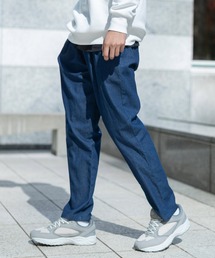 ストレッチ ツイル ワイドテーパードシェフパンツ コックパンツ スケーターパンツ