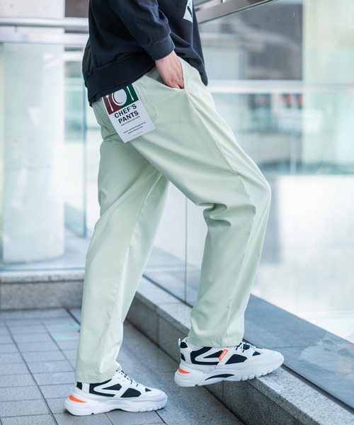 Rocky Monroe（ロッキーモンロー）の「ストレッチ ツイル ワイドテーパードシェフパンツ コックパンツ スケーターパンツ（その他パンツ・メンズ・ワンウォッシュ/ミント/カーキ/オフホワイト/ブラック/ネイビー/ベージュ/ブラウン/ブルーグレー/ブルー・L/XL/S/M）」の8枚目の写真