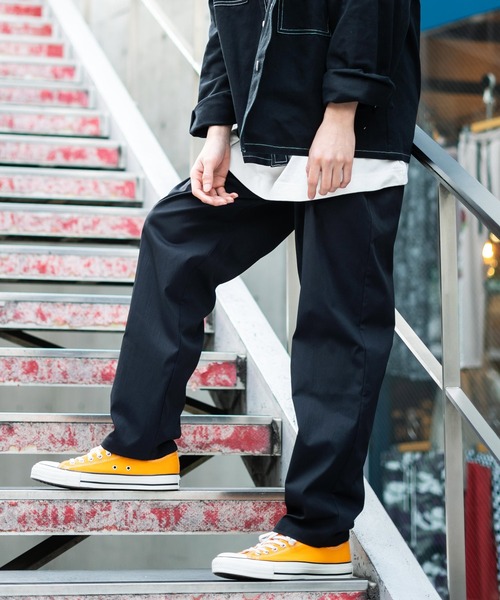 Rocky Monroe（ロッキーモンロー）の「ストレッチ ツイル ワイドテーパードシェフパンツ コックパンツ スケーターパンツ（その他パンツ・メンズ・ワンウォッシュ/ミント/カーキ/オフホワイト/ブラック/ネイビー/ベージュ/ブラウン/ブルーグレー/ブルー・L/XL/S/M）」の3枚目の写真