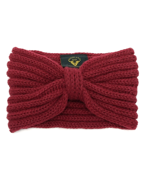 ROSE BUD(ローズバッド)の「(HIGHLAND2000)アルパカ ヘッドバンド(ヘアバンド・レディース・ブラック/キャメル/ワイン・ONE SIZE)」の1枚目の写真
