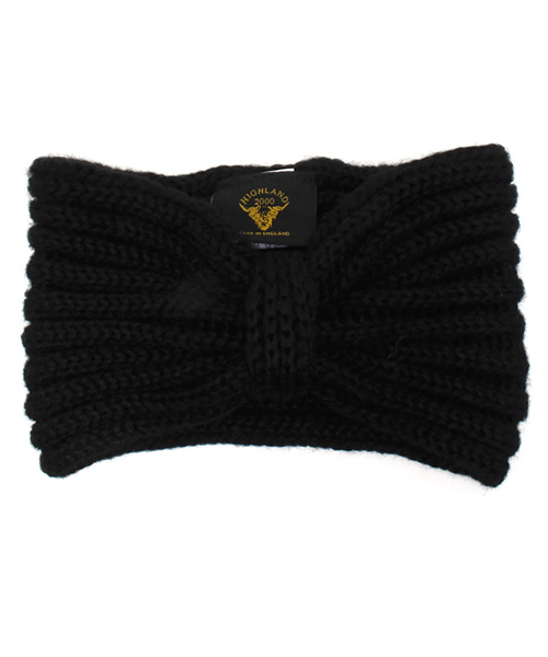 ROSE BUD(ローズバッド)の「(HIGHLAND2000)アルパカ ヘッドバンド(ヘアバンド・レディース・ブラック/キャメル/ワイン・ONE SIZE)」の2枚目の写真