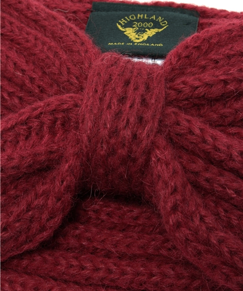 ROSE BUD(ローズバッド)の「(HIGHLAND2000)アルパカ ヘッドバンド(ヘアバンド・レディース・ブラック/キャメル/ワイン・ONE SIZE)」の6枚目の写真