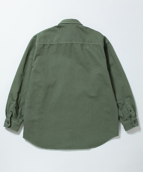 ADAM ET ROPE'(アダムエロペ)の「【コットン×和紙】ルーズシルエット CPOシャツ/UNISEX(シャツ/ブラウス・メンズ・カーキ/キャメル・M/L)」の10枚目の写真