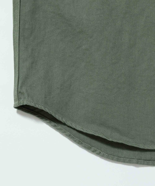 ADAM ET ROPE'(アダムエロペ)の「【コットン×和紙】ルーズシルエット CPOシャツ/UNISEX(シャツ/ブラウス・メンズ・カーキ/キャメル・M/L)」の8枚目の写真