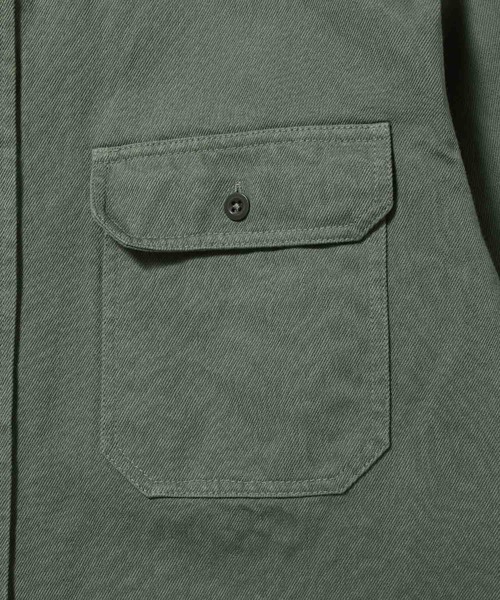 ADAM ET ROPE'(アダムエロペ)の「【コットン×和紙】ルーズシルエット CPOシャツ/UNISEX(シャツ/ブラウス・メンズ・カーキ/キャメル・M/L)」の9枚目の写真