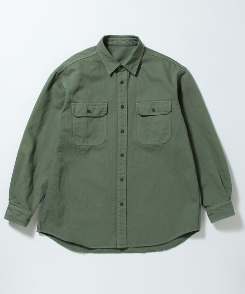 ADAM ET ROPE'(アダムエロペ)の「【コットン×和紙】ルーズシルエット CPOシャツ/UNISEX(シャツ/ブラウス・メンズ・カーキ/キャメル・M/L)」の18枚目の写真