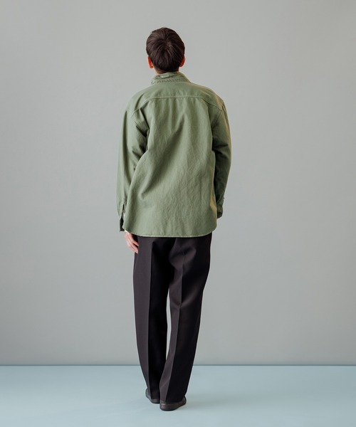 ADAM ET ROPE'(アダムエロペ)の「【コットン×和紙】ルーズシルエット CPOシャツ/UNISEX(シャツ/ブラウス・メンズ・カーキ/キャメル・M/L)」の17枚目の写真