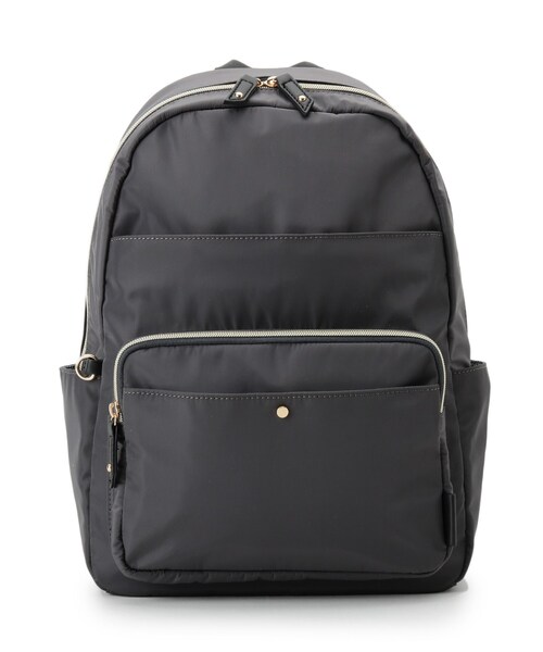 pink adobe（ピンクアドベ）の「◆【ポケット12個】シンプルリュック（バックパック/リュック・レディース・ブラック/ダークグレー/サンドベージュ/ライトベージュ・00）」の3枚目の写真