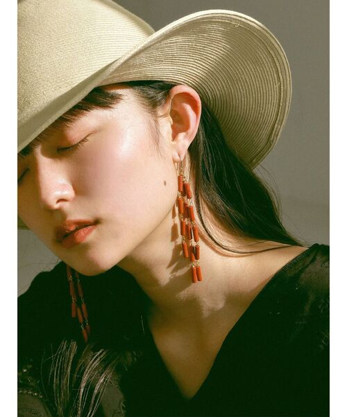 ビーズロングピアス ピアス 両耳用 Ungrid アングリッド のファッション通販 Zozotown