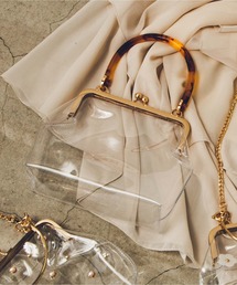 WEGO | WEGO/ハンドルがま口クリアショルダーバッグ(ショルダーバッグ)