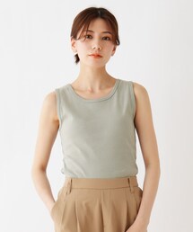 SHOO・LA・RUE | 【追加生産】鎖骨がきれいにみえるフライスタンクトップ(タンクトップ)