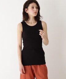 SHOO・LA・RUE | 【五明祐子さん着用商品】鎖骨がきれいにみえるフライスタンクトップ(タンクトップ)