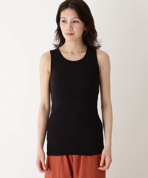 SHOO・LA・RUE（シューラルー）の「◆【追加生産】鎖骨がきれいにみえるフライスタンクトップ（タンクトップ・レディース・アイボリー/ブラック/ライトグレー/ライトグリーン/ライトグレー系8/アイボリー系8・04/03/02/01）」の13枚目の写真