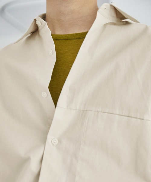 nowm（ノウム）の「【nowm】TYPEWRITER LOOSE BOX SHIRT ＆ BALLOON TAPERED PANTS / タイプライター シャツセットアップ（セットアップ・メンズ・チャコールグレー/グレイッシュブルー/キナリ・M/L）」の20枚目の写真