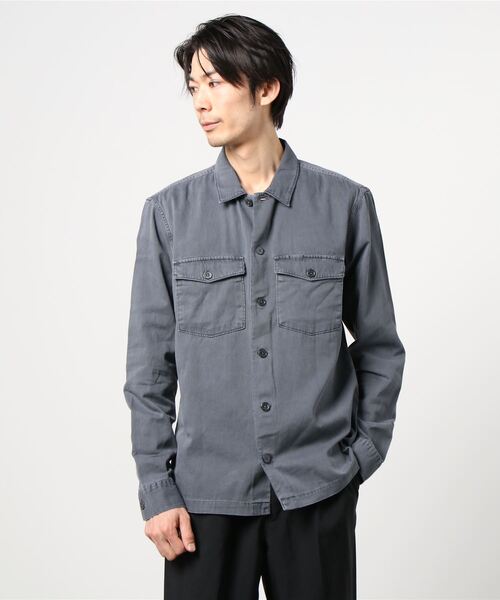 ALLSAINTS（オールセインツ）の「SPOTTER SHIRT | SPOTTER シャツ（シャツ/ブラウス・メンズ・ブルー系その他・S/M/L/XS）」の4枚目の写真