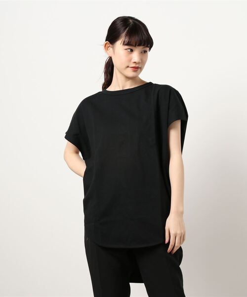 KOBE LETTUCE(コウベレタス)の「バックボタンオーバーサイズカットソートップス(Tシャツ/カットソー・レディース・オフホワイト/ベージュ/オリーブ/ブルー/ブラック/ブラウン/ブルー系・FREE)」の12枚目の写真