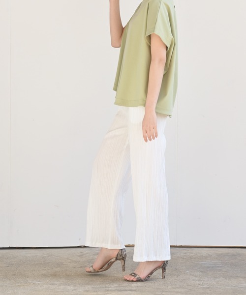 rps（アールピーエス）の「総柄スピンドルワイドパンツ（その他パンツ・レディース・ブラック/オフホワイト/ライトカーキ/グレイッシュベージュ・M）」の21枚目の写真