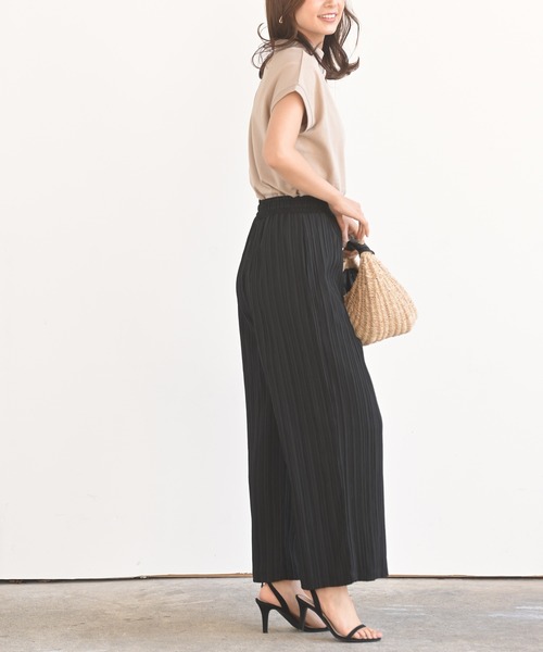 rps（アールピーエス）の「総柄スピンドルワイドパンツ（その他パンツ・レディース・ブラック/オフホワイト/ライトカーキ/グレイッシュベージュ・M）」の18枚目の写真