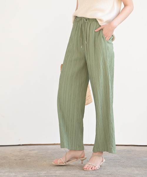 rps（アールピーエス）の「総柄スピンドルワイドパンツ（その他パンツ・レディース・ブラック/オフホワイト/ライトカーキ/グレイッシュベージュ・M）」の14枚目の写真