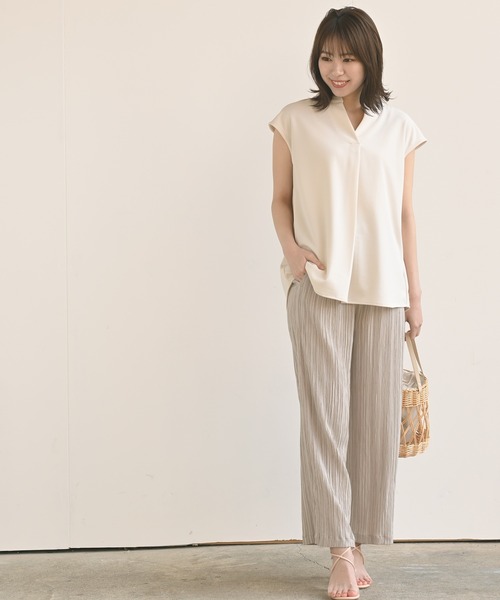 rps（アールピーエス）の「総柄スピンドルワイドパンツ（その他パンツ・レディース・ブラック/オフホワイト/ライトカーキ/グレイッシュベージュ・M）」の22枚目の写真