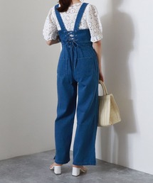 レースアップサロペット