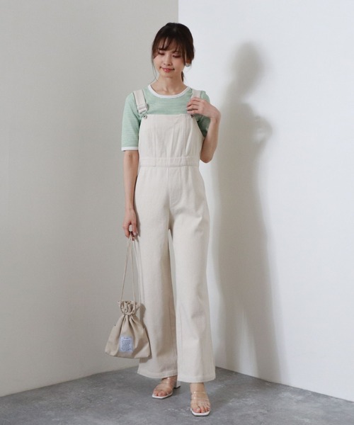 archives(アルシーヴ)の「レースアップサロペット(サロペット/オーバーオール・レディース・ネイビー/オフホワイト/ブルー・MEDIUM)」の14枚目の写真