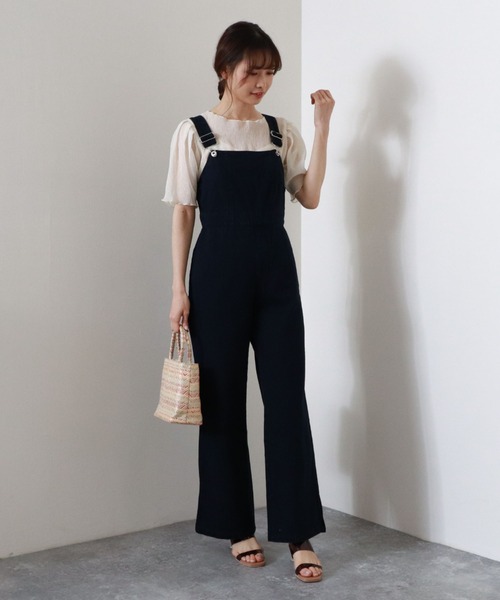 archives(アルシーヴ)の「レースアップサロペット(サロペット/オーバーオール・レディース・ネイビー/オフホワイト/ブルー・MEDIUM)」の19枚目の写真