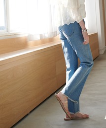 DISCOAT | デニムスリットパンツ(デニムパンツ)