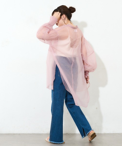 DISCOAT（ディスコート）の「デニムスリットパンツ（デニムパンツ・レディース・ブルー/サックスブルー・SMALL/MEDIUM/LARGE）」の10枚目の写真