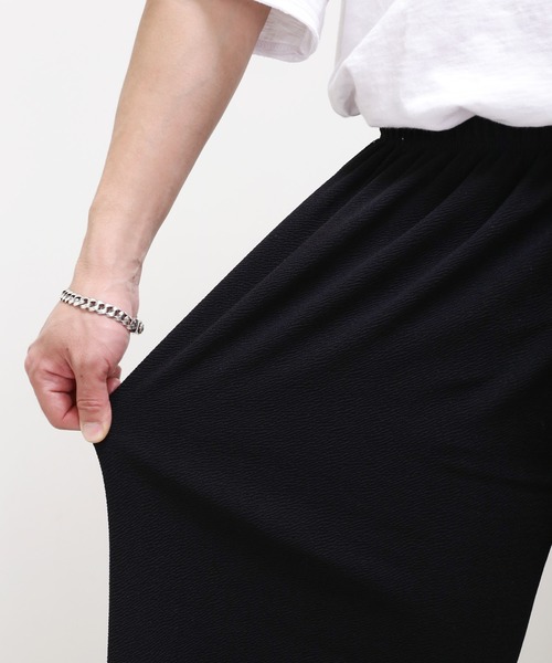 minsobi（ミンソビ）の「ルーズワイドパンツ（その他パンツ・メンズ・ブラック・FREE）」の4枚目の写真