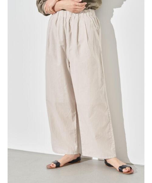 earth music&ecology(アースミュージックアンドエコロジー)の「フレンチリネンブレンドパンツ *(その他パンツ・レディース・ベージュ/その他5/ダークネイビー/ホワイト系その他2・FREE)」の16枚目の写真