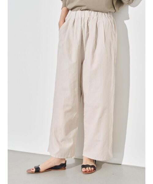 earth music&ecology(アースミュージックアンドエコロジー)の「フレンチリネンブレンドパンツ *(その他パンツ・レディース・ベージュ/その他5/ダークネイビー/ホワイト系その他2・FREE)」の17枚目の写真