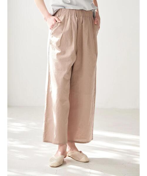 earth music&ecology(アースミュージックアンドエコロジー)の「フレンチリネンブレンドパンツ *(その他パンツ・レディース・ベージュ/その他5/ダークネイビー/ホワイト系その他2・FREE)」の9枚目の写真