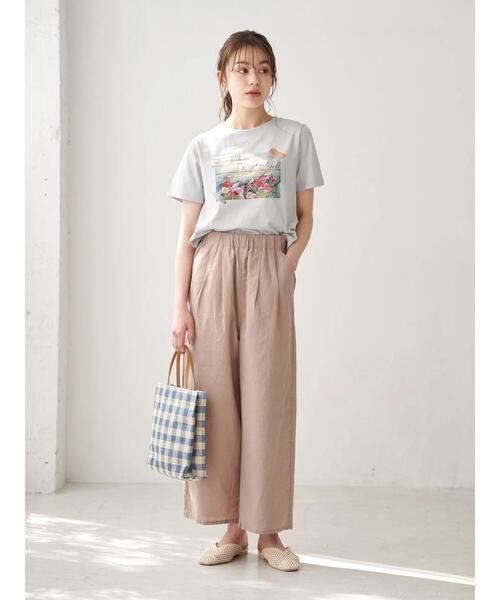 earth music&ecology(アースミュージックアンドエコロジー)の「フレンチリネンブレンドパンツ *(その他パンツ・レディース・ベージュ/その他5/ダークネイビー/ホワイト系その他2・FREE)」の12枚目の写真