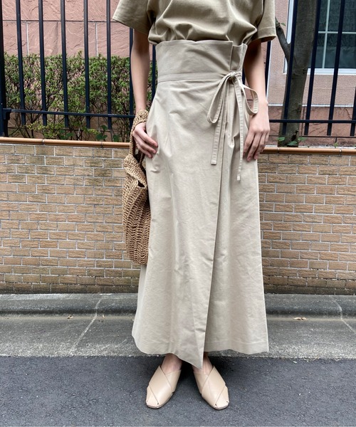 AZUL ENCANTO（アズールエンカント）の「前ラップ風スカート（スカート・レディース・ブラウン/ベージュ/ブラック/レッド・MEDIUM/SMALL）」の15枚目の写真